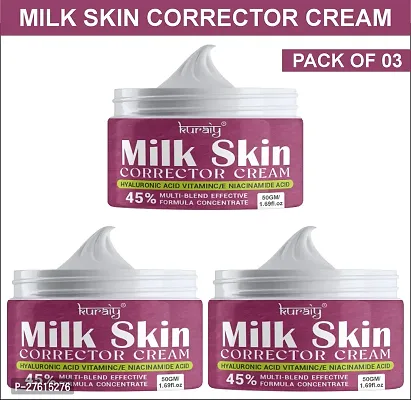 KURAIY  MILK CREAM Skin Care Products Anti Aging Facial Serum Anti Aging Facial Cream pack of 3-thumb0