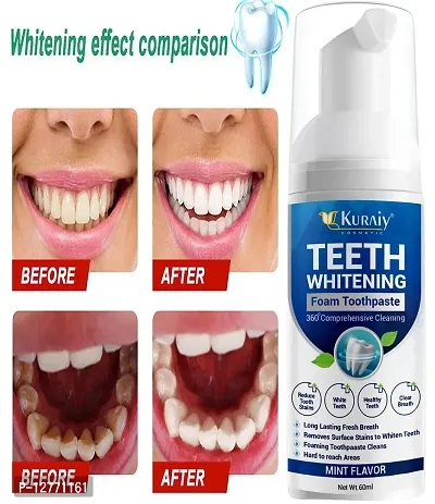 KURAIY New Toothpaste Foam Whitening Tooth Freshen Breath Cleaning Remove Smoke Stains Plaque Teeth Mouth Wash Oral Hygiene Care-thumb0