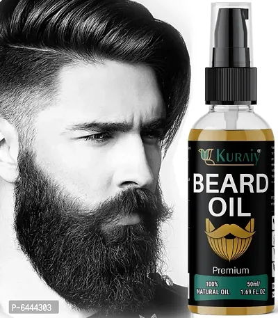 Beard Growth Oil - 50ml - More Beard Growth, 8 Natural Oils including Jojoba Oil, Vitamin E, Nourishment and Strengthening, No Harmful Chemicals Hair Oil  (50 ml)-thumb0