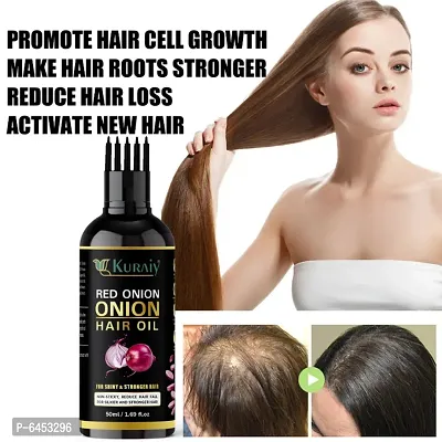 Ayurvedic Onion with black seed Oil for Controls Hair Fall Hair Oil 50ml-thumb0