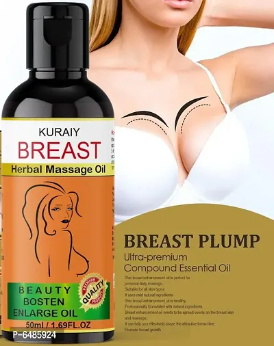 Kuraiy Release Breast Destressing Oil for Women- ALMOND OIL,OLIVE OIL and WHEAT GERM OIL - Relieves Stress Caused by Wired Bra and Breast toner massage oil 100% natural which helps in growth/firming.-thumb0