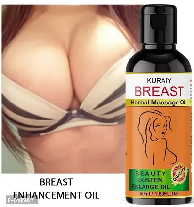 Kuraiy Release Breast Destressing Oil for Women- ALMOND OIL,OLIVE OIL and WHEAT GERM OIL - Relieves Stress Caused by Wired Bra and Breast toner massage oil 100% natural which helps in growth/firming.-thumb0