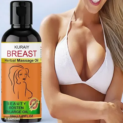 Kuraiy Release Breast Destressing Oil for Women- ALMOND OIL,OLIVE OIL and WHEAT GERM OIL - Relieves Stress Caused by Wired Bra and Breast toner massage oil 100% natural which helps in growth/firming.-thumb0