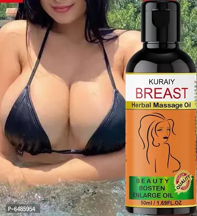 Kuraiy Release Breast Destressing Oil for Women- ALMOND OIL,OLIVE OIL and WHEAT GERM OIL - Relieves Stress Caused by Wired Bra and Breast toner massage oil 100% natural which helps in growth/firming.