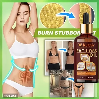 Kuraiy Smartdrops Advance Fat Burning Oil, Slimming oil, Fat Burner, Anti Cellulite Slimming Oil For Stomach, Hips and Thigh Fat loss fat go slimming weight loss body fitness oil Fat Burning Oil, Slimmi