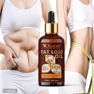 Kuraiy Fat Burning Oil, Slimming oil, Fat Burner, Anti Cellulite and Skin Toning Slimming Oil For Stomach, Hips and Thigh Fat loss fat go slimming weight loss body fitness oil Fat Burning Oil, Slimming oi