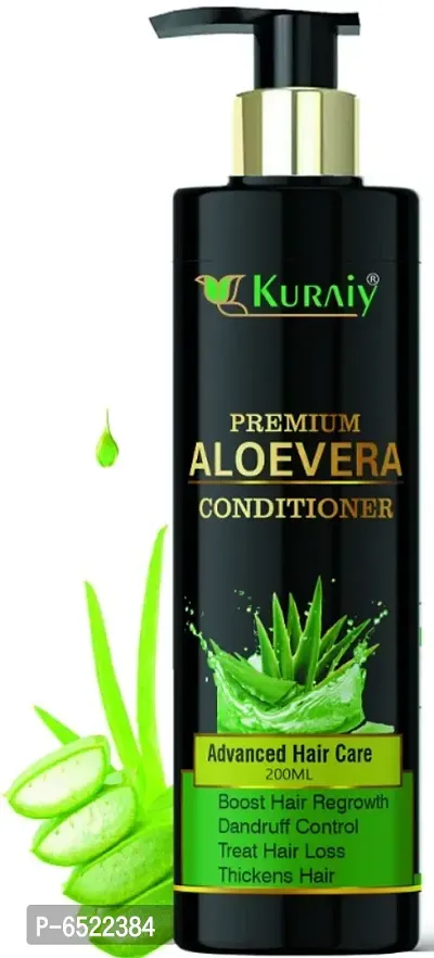 Kuraiy  natural herbal Aloevera Conditioner 200ml - Paraben Free  (200 ml)