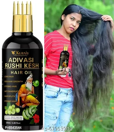 Adivasi Medicine Ayurvedic Herbal Hair Oil for Women and Men for Shiny Hair Long - Dandruff Control - Hair Loss Control - Long Hair - Hair Regrowth Hair Oil ( 100 % Ayurvedic