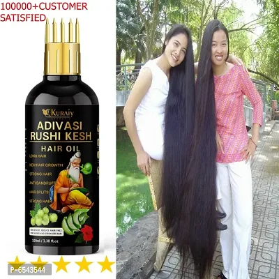 Adivasi Medicine Ayurvedic Herbal Hair Oil for Women and Men for Shiny Hair Long - Dandruff Control - Hair Loss Control - Long Hair - Hair Regrowth Hair Oil ( 100 % Ayurvedic-thumb4