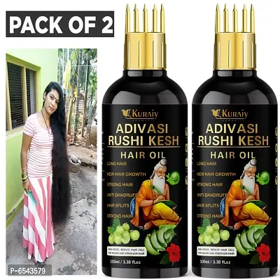 Kuraiy Jogeshvari Adivasi Herbal Hair Oil 100 ml for Women and Men for Hair L Pack of 2