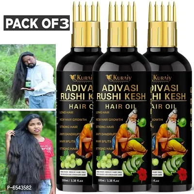 Kuraiy Jogeshvari Adivasi Herbal Hair Oil 100 ml for Women and Men for Hair L  Pack of 3