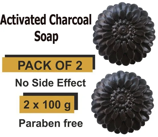Kuraiy Activated Charcoal Deep Cleansing Bath Soap Combo