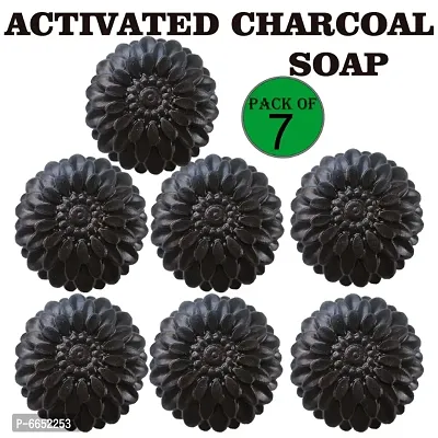 Kuraiy Activated Charcoal Deep Cleansing Bath Soap, 100g (Pack of 7)  (7 x 100 g)