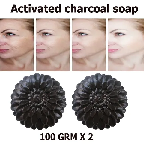 Kuraiy Activated Charcoal Deep Cleansing Bath Soap Combo