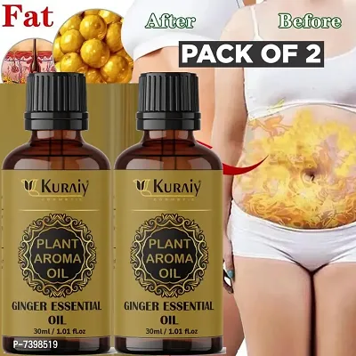 Kuraiy Pure Ginger Essential Oil 30ml (Pack of-2)