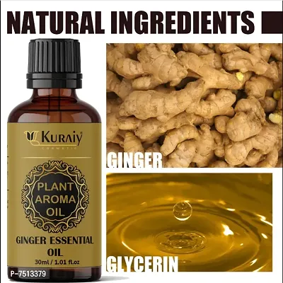 Kuraiy Ginger Slimming Essential Oil Lifting Firming Hip Lift Up Moisturizing Fat Burner Lose Weight Massage Spa Relieves Stress Oil 30ml-thumb0