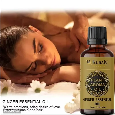 Kuraiy Ginger Slimming Essential Oil Lifting Firming Hip Lift Up Moisturizing Fat Burner Lose Weight Massage Spa Relieves Stress Oil 30ml