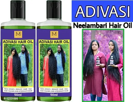 MIMASEN Adivasi Medicine Ayurvedic Herbal Hair Oil 100ml (Pack of 2)-thumb0