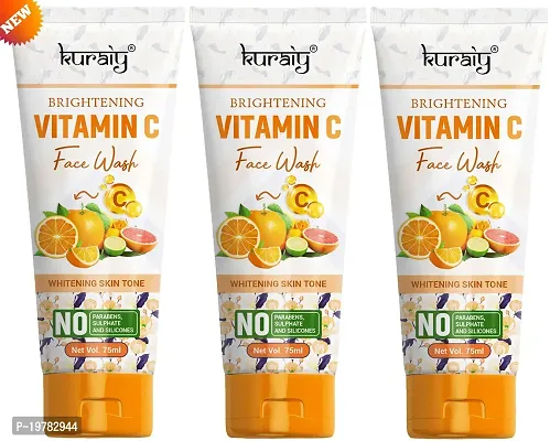 KURAIY 100% Safe Vitamin C  Facial Cleaner Dry Skin Face Wash Cleanser Moisturizingnbsp; PACK OF 3