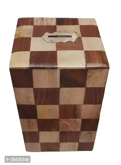 Wooden Money Bank Wooden Gullak Money Box for Kids Saving Box