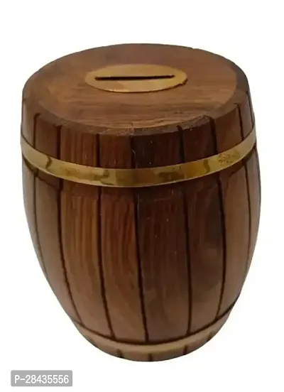 Wooden Money Bank Wooden Gullak Money Box for Kids Saving Box-thumb0