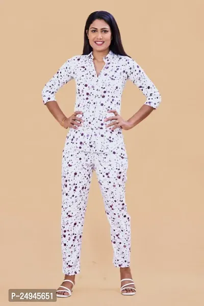 Designer Print Co-Ord Set Relaxed Fit|Two Piece Co Ord Set Top  Pant|Co ord Dress for Ladies|Casual Co Ords Wear Fashionable for Party-thumb4