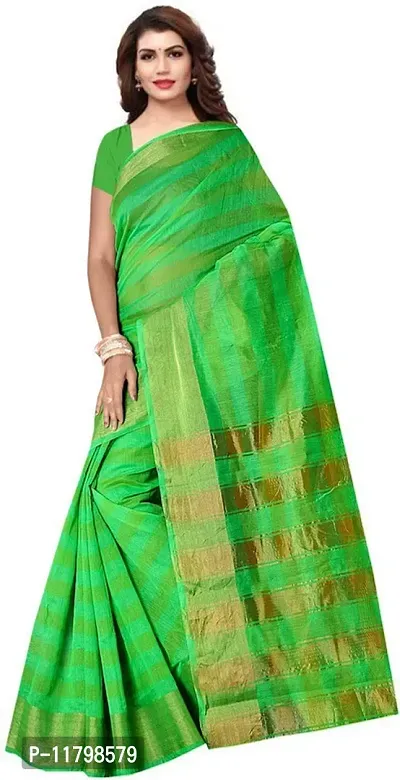 Beautiful Green Georgette Saree with Blouse piece