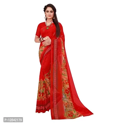 SAADHVI Womens Georgette Printed Combo Saree With Unstithed Blouse (Multicolor) (GEO_25_GEO_34$)-thumb2