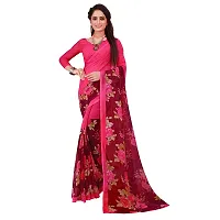 SAADHVI Womens Georgette Printed Combo Saree With Unstithed Blouse (Multicolor) (GEO_17_GEO_50$)-thumb1