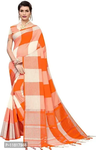 Beautiful Art Silk Saree with Blouse Piece-thumb0