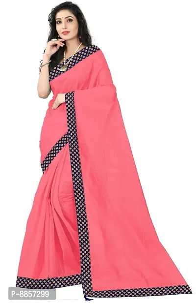 Reliable Bollywood Art Silk Women Saree With Blouse Piece -Pink-thumb0