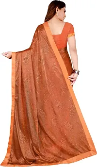 Elegant Self Pattern Ikat Net Women Saree With Blouse Piece -Orange-thumb2