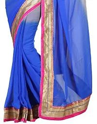 Elegant Bhagalpur Art Silk Women Saree With Blouse Piece -Dark Blue-thumb2