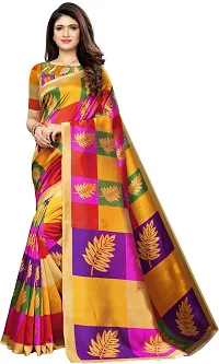 Beautiful  Cotton Silk Saree with Blouse piece-thumb2