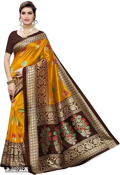Beautiful  Cotton Silk Saree with Blouse piece-thumb5