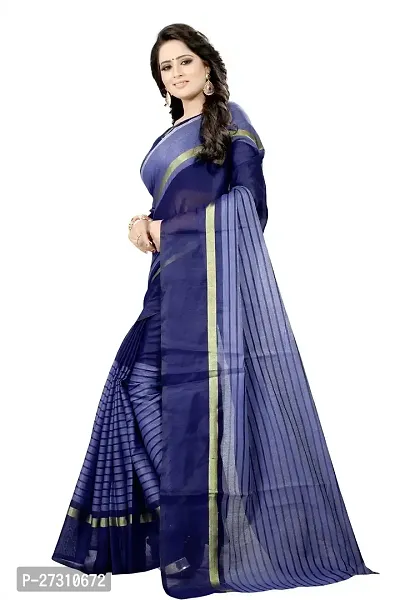 Fancy Cotton Silk Saree With Blouse Piece For Women-thumb4