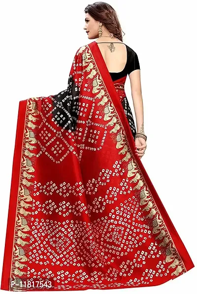 Beautiful Art Silk Saree with Blouse Piece-thumb2