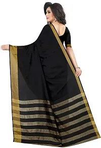 Fancy Cotton Silk Saree With Blouse Piece For Women-thumb2