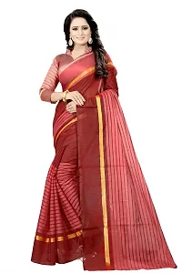 Beautiful Multicoloured Cotton Silk Saree with Blouse piece Pack Of 2-thumb1