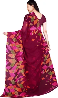 Beautiful Multicoloured Georgette Saree with Blouse piece Pack Of 2-thumb2