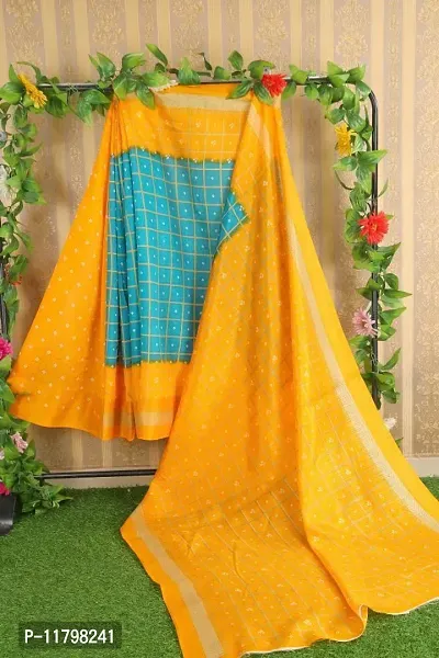 Buy ASG CREATION Embroidered Bandhani Georgette Yellow Sarees Online @ Best  Price In India | Flipkart.com