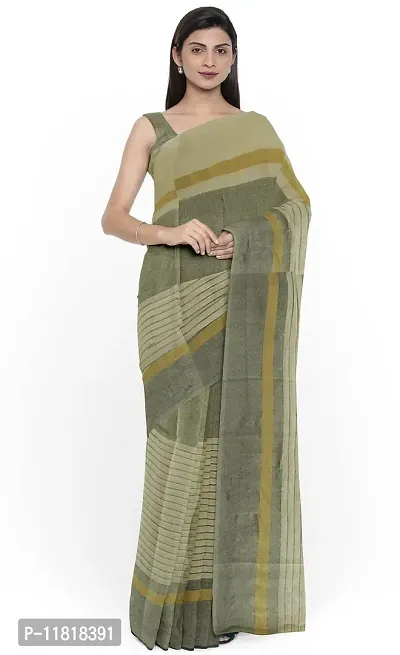 Beautiful Cotton Silk Saree with Blouse Piece-thumb0