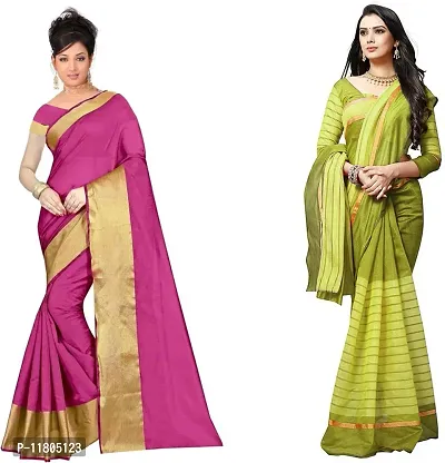 Beautiful Georgette Saree with Blouse Piece Pack Of 2