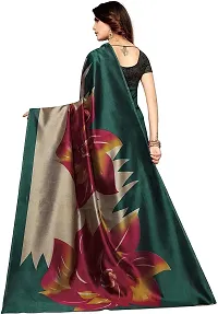 Beautiful Multicoloured Art Silk Saree with Blouse piece-thumb2