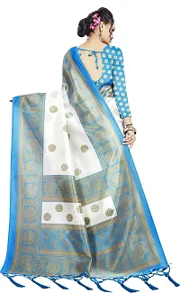 Beautiful Art Silk Saree with Blouse Piece-thumb1