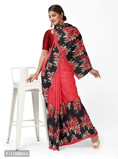 Beautiful Multicoloured Georgette Saree with Blouse piece-thumb0