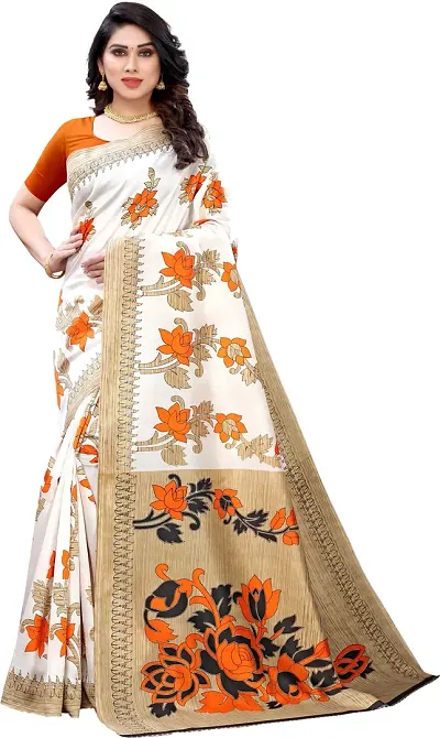Latest Attractive Art Silk Sarees with Blouse Piece