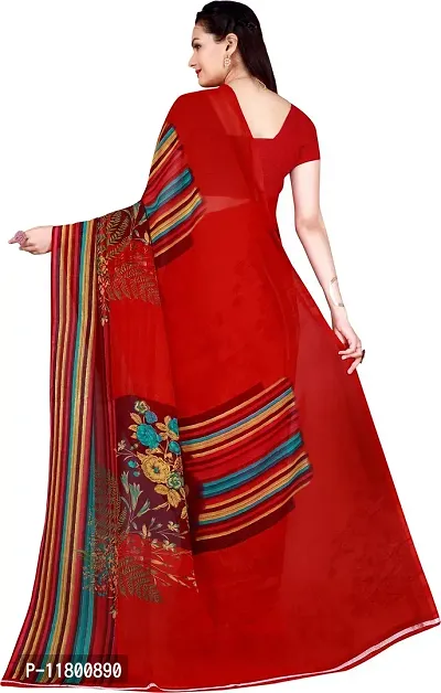 Beautiful Multicoloured Georgette Saree with Blouse piece Pack Of 2-thumb4