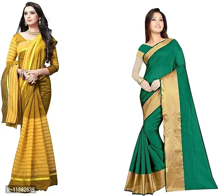 Beautiful Georgette Saree with Blouse Piece Pack Of 2-thumb0