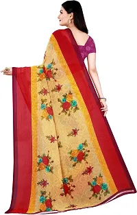 Beautiful Multicoloured Georgette Saree with Blouse piece-thumb1